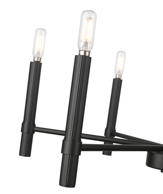 Skyva 24.25" Wide 6-Light Chandelier - Matte Black