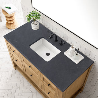 48 Inch Breckenridge Freestanding Vanity in Light Natural Oak / Charcoal Soapstone Top