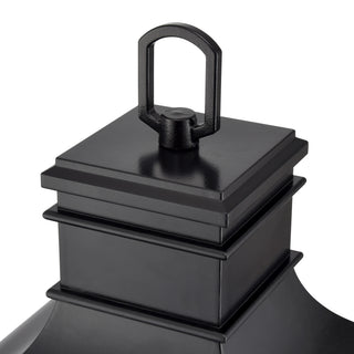 Edenton 24" High 3-Light Outdoor Post Lantern - Matte Black