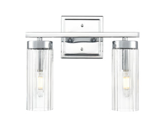 Iversen 12.5" Wide 2-Light Vanity - Polished Chrome
