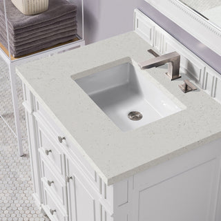 30 Inch Bristol Freestanding Vanity in Bright White / Lime Delight Top