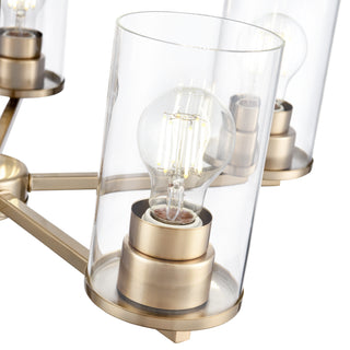 Verlana 24" Wide 5-Light Chandelier - Modern Gold