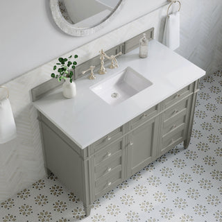 48 Inch Brittany Freestanding Vanity in Urban Gray / White Zeus Top