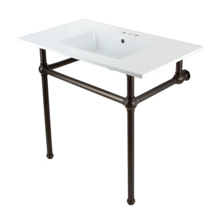 Templeton 37.38 Inch Console Sink in White