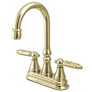 Georgian Bar Prep Faucet in Polished Brass