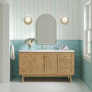 Rohe 24" Arched Mirror, Champagne Brass