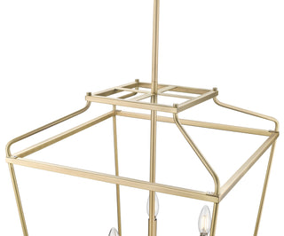 Nellita 18" Wide 5-Light Pendant - Vintage Brass