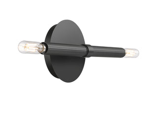 Skyva 5.75" High 2-Light Wall Sconce - Matte Black