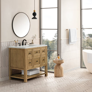 36 Inch Breckenridge Freestanding Vanity in Light Natural Oak / Lime Delight Top
