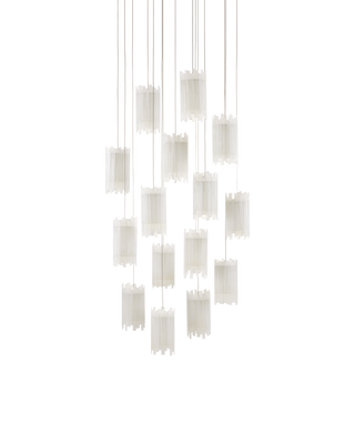 Escenia 15-Light Round Multi-Drop Pendant