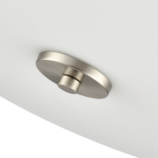 Laphia 15.75" Wide 3-Light Semi Flush - Brushed Nickel