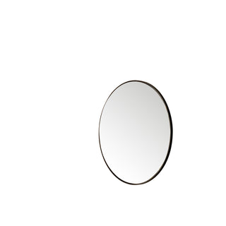 Rohe 30" Round Mirror, Matte Black