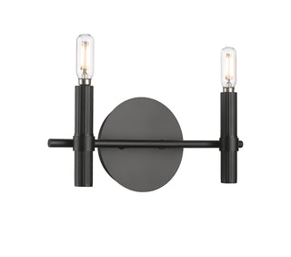 Skyva 6" High 2-Light Vanity - Matte Black