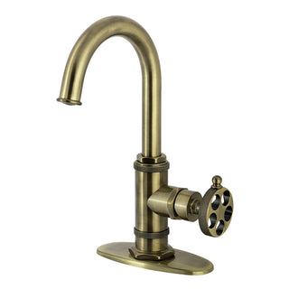 Wendell Bar Prep Faucet in Antique Brass