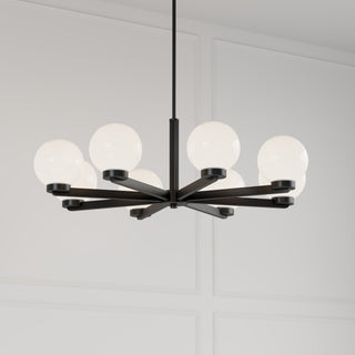 Ardeva 34" Wide 8-Light Chandelier