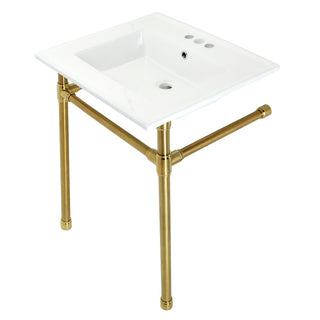 Dreyfuss 25.19 Inch Console Sink in White
