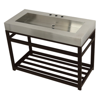 Kingston Commercial 49 Inch Console Sink in Oil Rubbed Bronze
