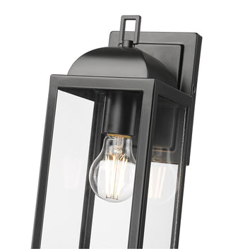 Beaufort 12.75" High 1-Light Outdoor Wall Sconce - Powder Coated Black