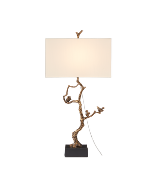 Shadows Brass Table Lamp