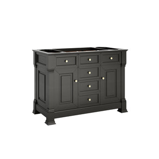 48 Inch Brookfield Freestanding Vanity in Black Onyx / Charcoal Soapstone Top
