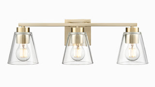 Strayhan 22" 3-Light Vanity - Modern Gold