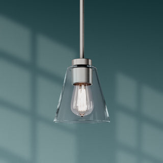 Strayhan 5.75" 1-Light Mini Pendant - Brushed Nickel