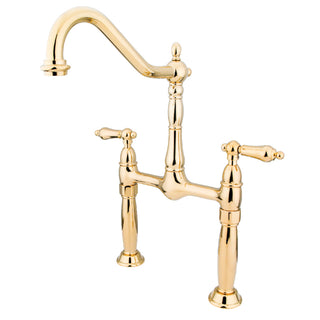 Victorian Vessel Faucet in Polished Brass