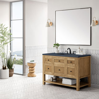 48 Inch Breckenridge Freestanding Vanity in Light Natural Oak / Charcoal Soapstone Top