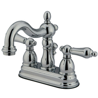 Heritage 4 Inch Centerset Bathroom Faucet in Polished Chrome