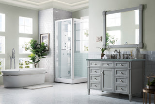 48 Inch Brittany Freestanding Vanity in Urban Gray / Cala Blue Top