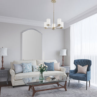 Verlana 24" 5-Light Chandelier - Modern Gold