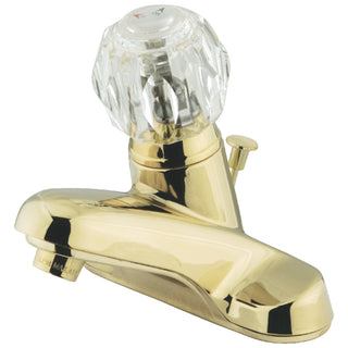 Americana 4 Inch Centerset Bathroom Faucet in Polished Brass