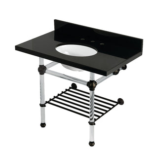 Templeton 36 Inch Console Sink in Oil Rubbed Bronze