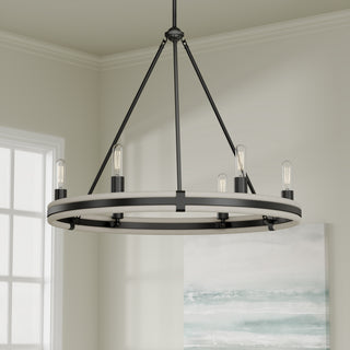 Rovessa 32" Wide 6-Light Chandelier