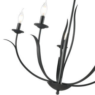 Charlize 29.5" Wide 5-Light Chandelier - Matte Black