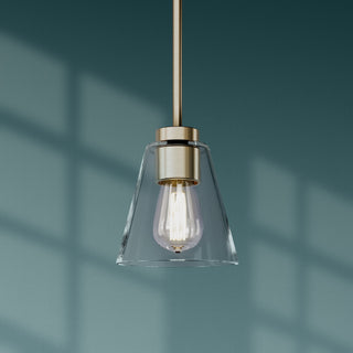 Strayhan 5.75" 1-Light Mini Pendant - Modern Gold
