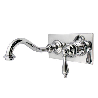Vintage Wall-Mount Bathroom Faucet in Polished Chrome