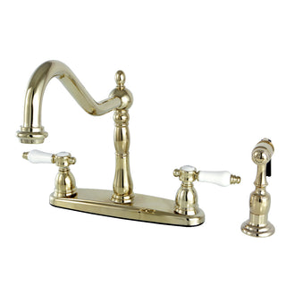 Bel-Air Centerset Kitchen Faucet in Polished Brass