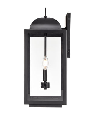 Beaufort 22.25" High 2-Light Outdoor Wall Sconce - Powder Coated Black