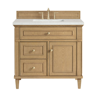 36 Inch Lorelai Freestanding Vanity in Light Natural Oak / Lime Delight Top
