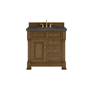 36 Inch Brookfield Freestanding Vanity in Honey Oak / Charcoal Soapstone Top