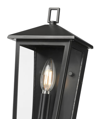 Munger 11" High 1-Light Outdoor Wall Sconce - Powder Coated Black