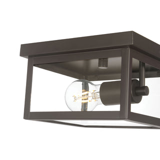 Evanton 8" Wide 1-Light Outdoor Flush Mount