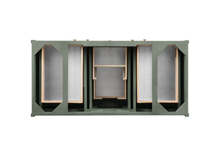 48 Inch Chicago Freestanding Vanity in Smokey Celadon / White Zeus Top