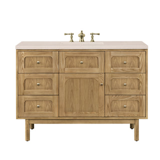 48 Inch Laurent Dual Mount Vanity in Light Natural Oak / Eternal Marfil Top