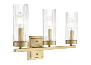 Iversen 21" Wide 3-Light Vanity - Vintage Brass