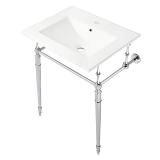 Edwardian 24 Inch Console Sink in White
