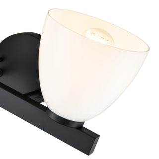 Apria 15.75" Wide 2-Light Vanity - Matte Black