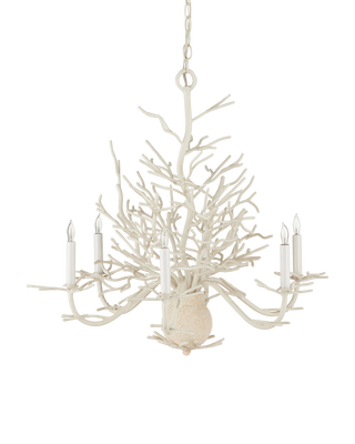 Seaward Small White Chandelier