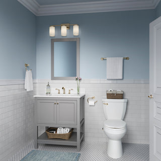 Verlana 22" 3-Light Vanity - Modern Gold